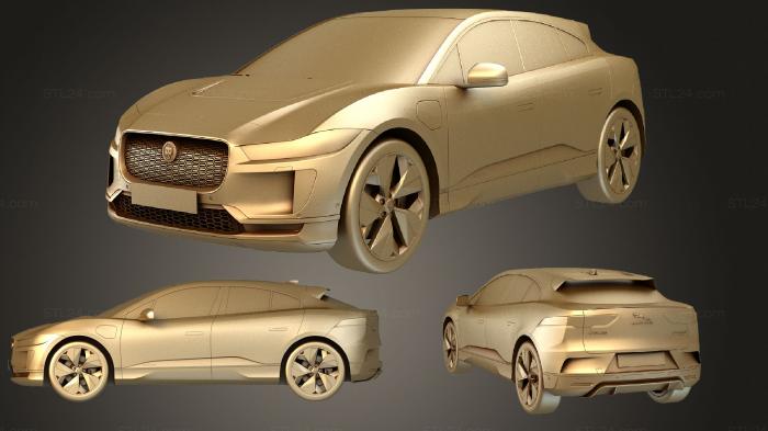 Автомобили и транспорт (Jaguar I Pace 2018, CARS_2052) 3D модель для ЧПУ станка